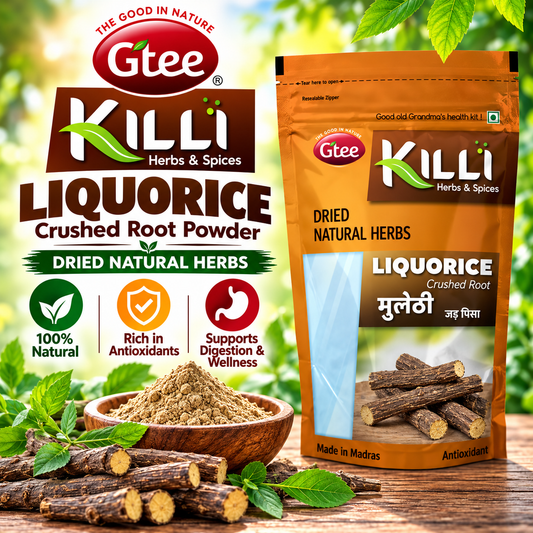 KILLI Liquorice Root Crushed 100g ||  Premium Adhimadhuram