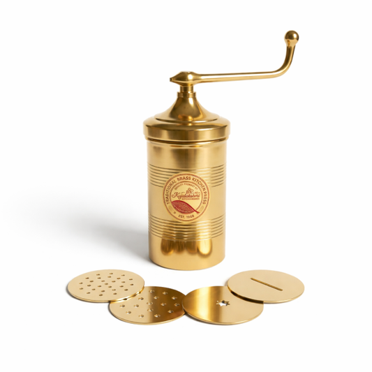 Brass Murukku Maker with 4 Jali (Sev Sancha)