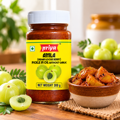 Amla Pickle Without Garlic 300g || Traditional Gooseberry Pickle