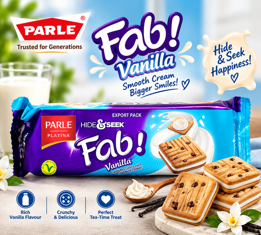 Parle Hide & Seek Fab Strawberry 112g || Strawberry Cream Cookies