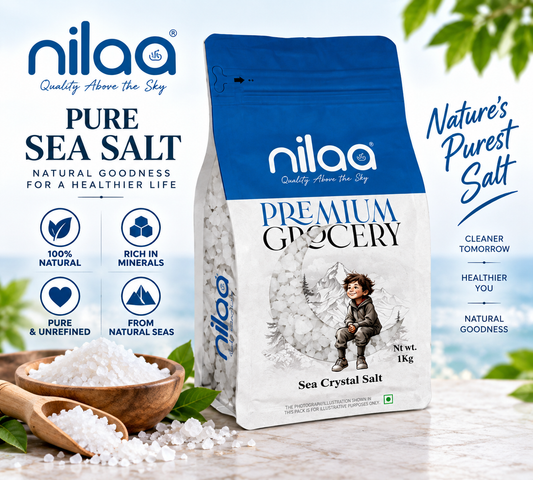 Nilaa Crystal Sea Salt 1Kg || Natural Sea Salt Crystals
