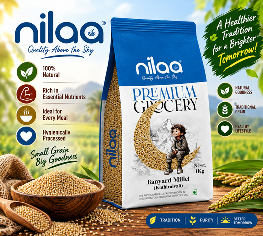 Nilaa Premium Barnyard Millet 1kg || Kuthiraivali Millet