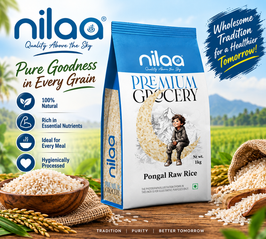 Nilaa Pongal Raw Rice 1kg || Premium Pacharisi Rice