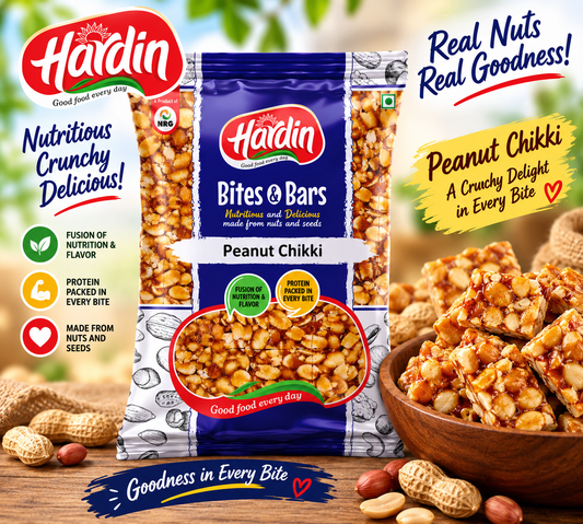Hardin Peanut Chikki 200g | Traditional Peanut Brittle