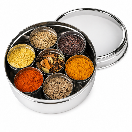 Butterfly SS Masala Dabba Spice Box with Clear Lid No.2