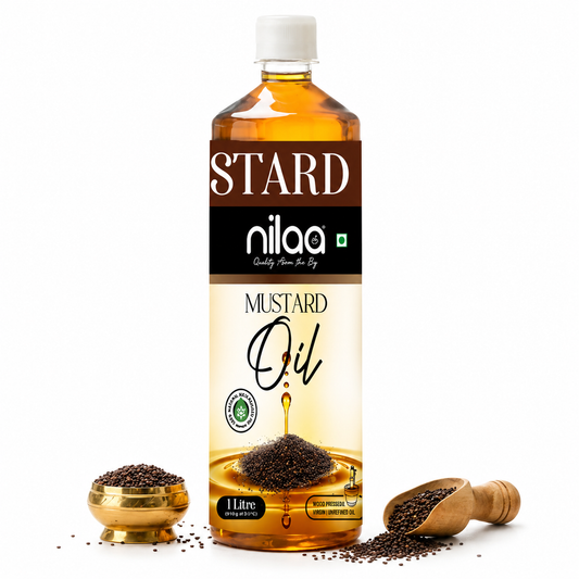 Nilaa Kachi Ghani Cold Pressed Virgin Mustard Oil – 1L