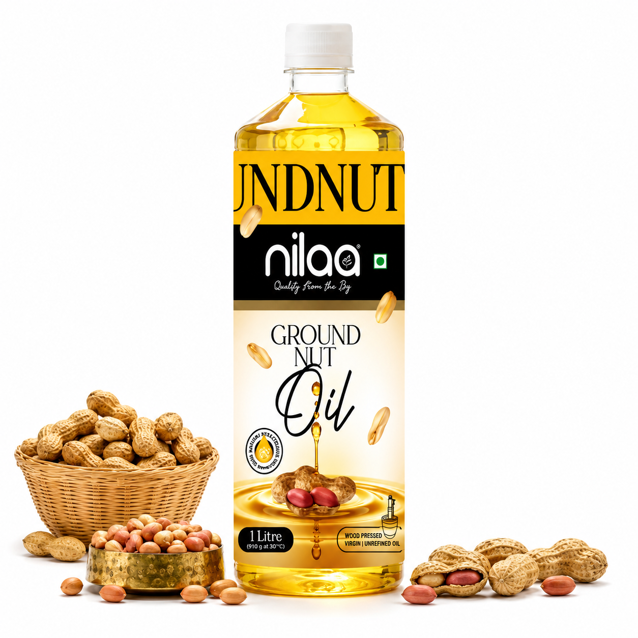 Nilaa Cold Pressed Groundnut Oil - 1 L