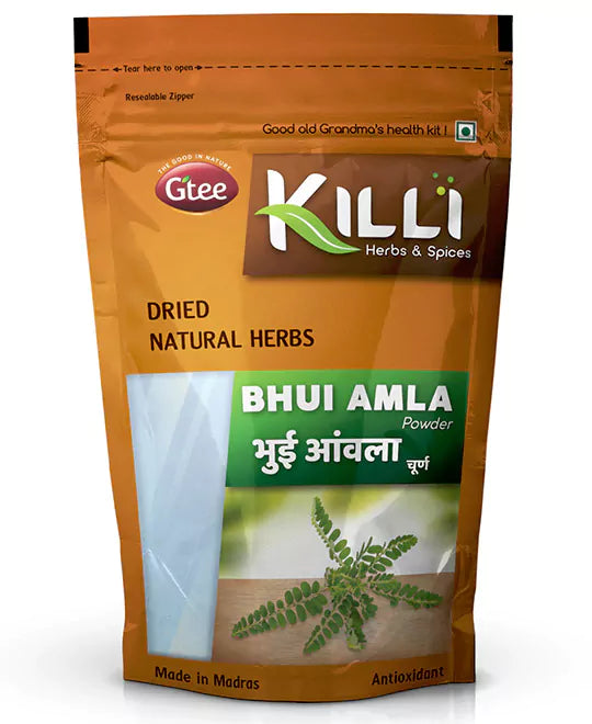 KILLI Gale of Wind | Keezhanelli | Bhui Amla | Nela usiri | Nilanelli Powder, 100g