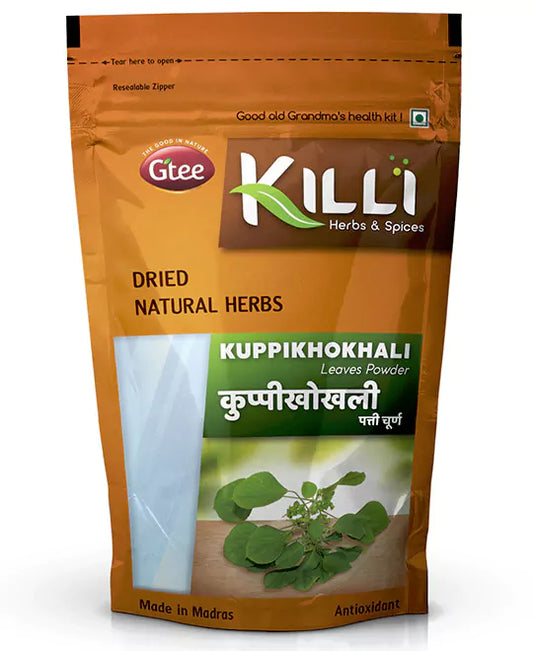 KILLI Indian Acalypha | Kuppaimeni | Kuppikhokhali | Haritamanjari | Kuppugida Leaves Powder, 100g