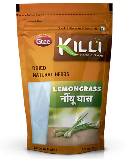 KILLI Lemongrass Herbal Tea 60g  || Premium Caffeine-Free Infusion