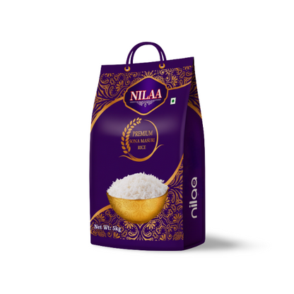 Nilaa Sona Masoori Rice (Raw) - 5kg