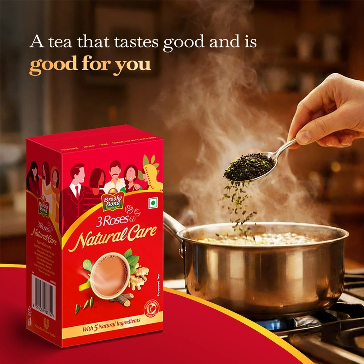 3 Roses Natural Care Tea 250g || Aromatic South Indian Tea