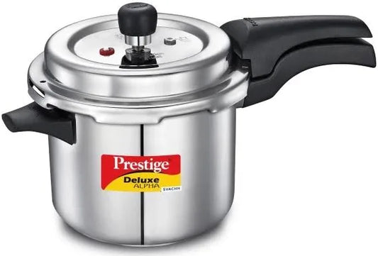 Prestige 3.5 Litre Stainless Steel Deluxe Alpha Svachh Outerlid Pressure Cooker