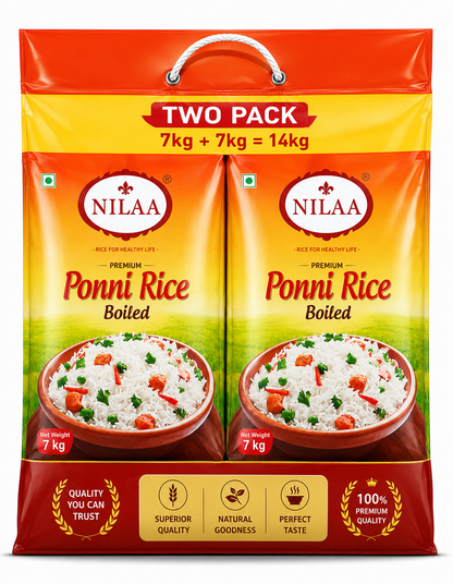 Nilaa Premium Ponni Boiled Rice - 14Kg