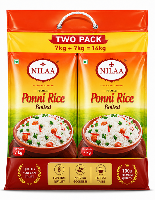 Nilaa Premium Ponni Boiled Rice - 14Kg