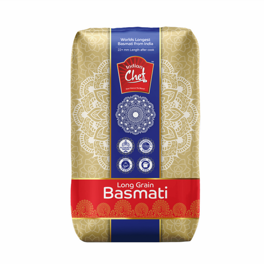 Indian Chef Extra Long Basmati Rice - 5kg
