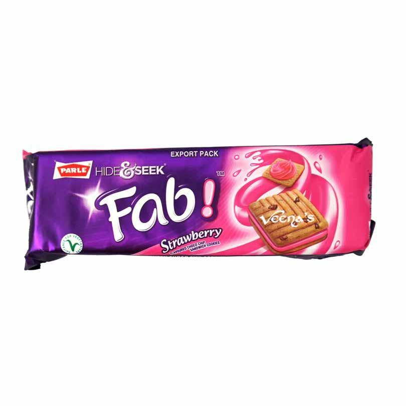 Parle Hide & Seek Fab Strawberry 112g || Strawberry Cream Biscuits
