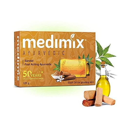 Medimix Handmade Ayurvedic Soap with Sandal - 125g