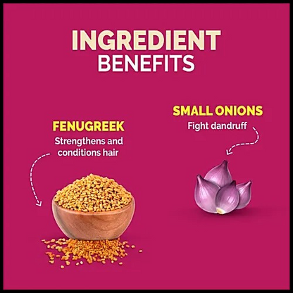 Meera Anti Dandruff Shampoo - With Small Onion & Fenugreek - 200 ml